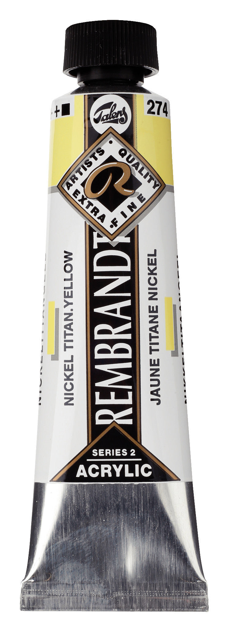 Rembrandt Acrylic Colour Tube 40 ml Nickel Titanium Yellow