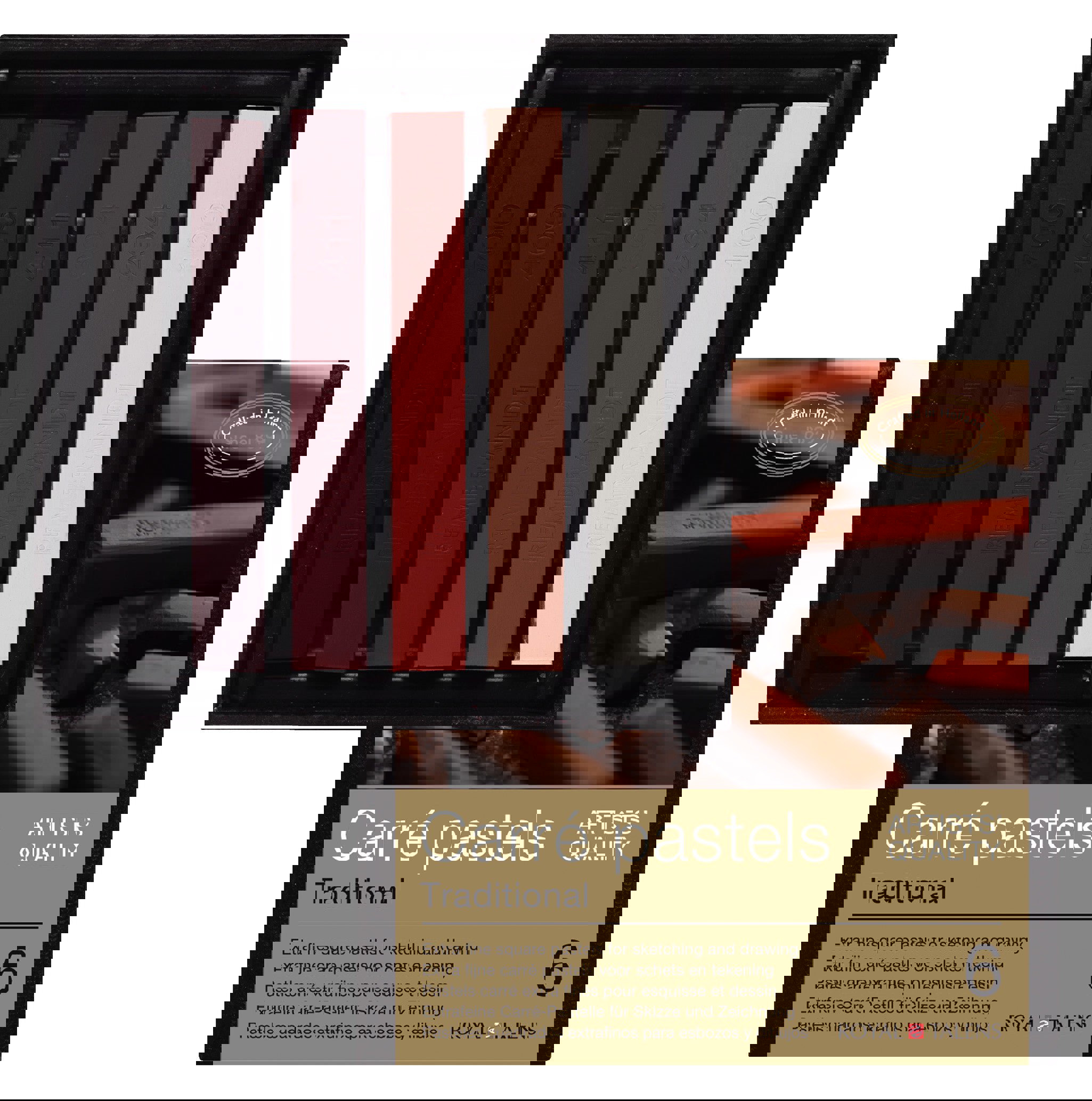 Rembrandt Carré pastel set Traditional | 6 colours Multicolour