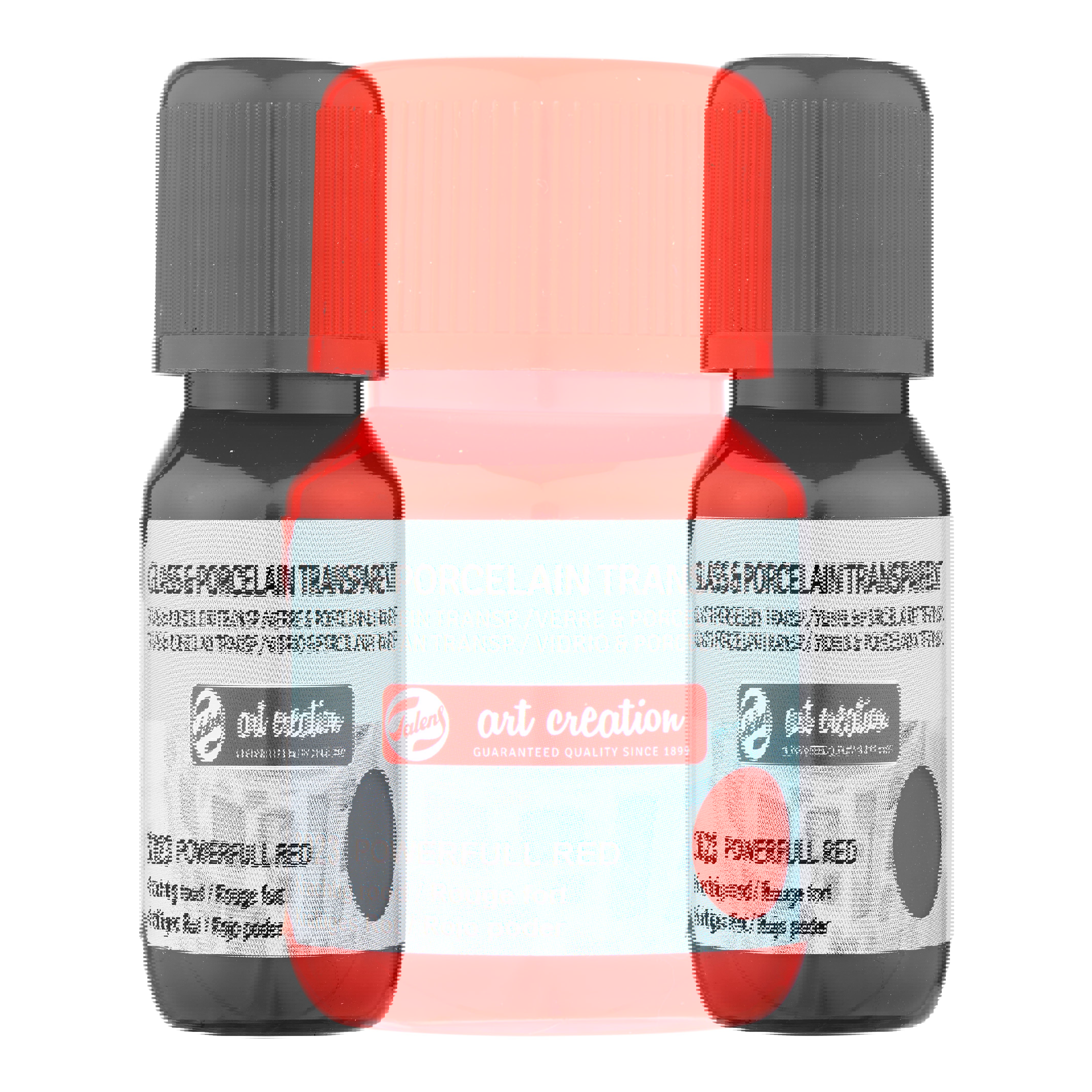 Talens Art Creation Glass & Porcelain Transparant Bottle 30 ml Powerful Red