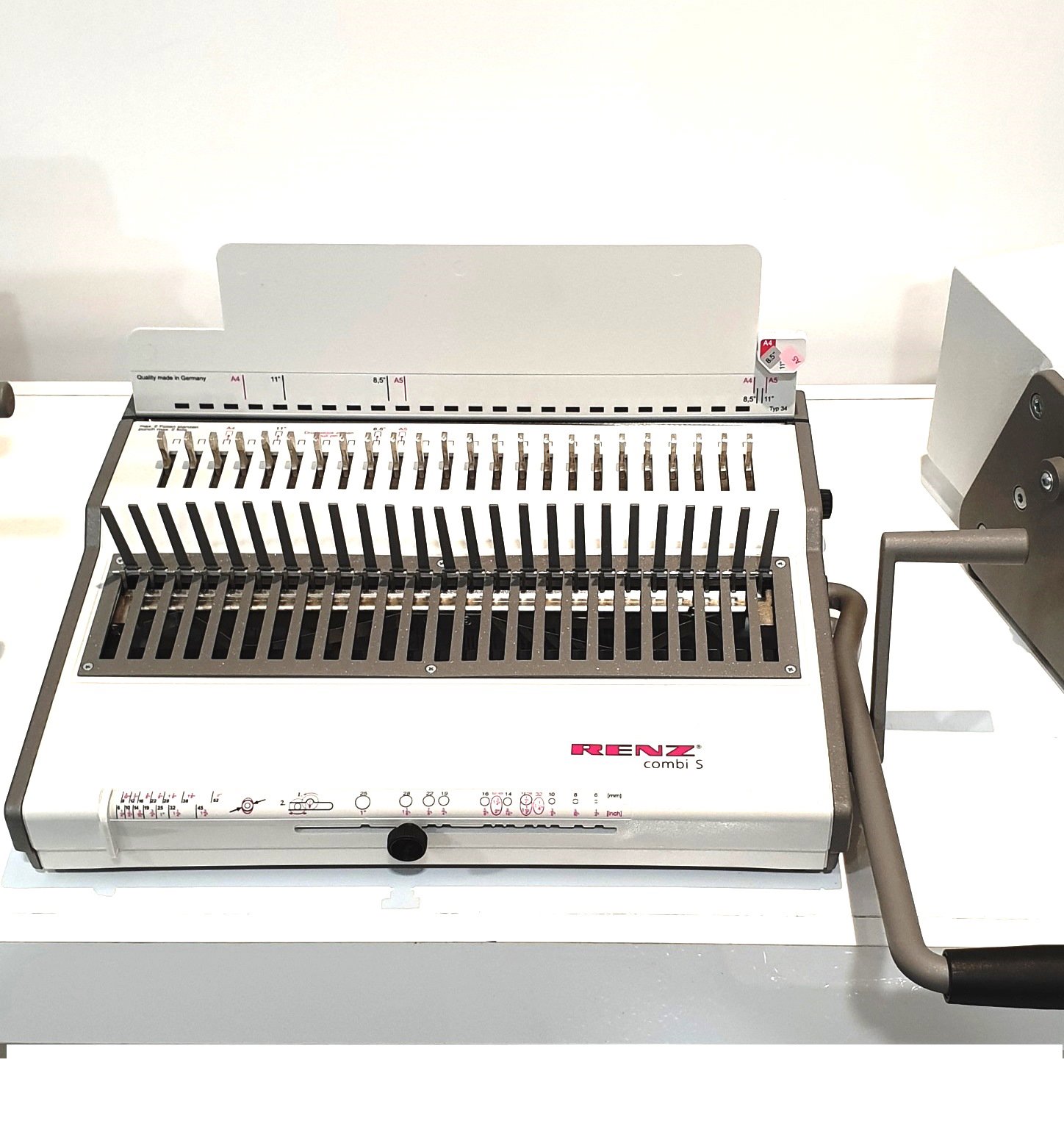 RENZ COMBI S Manual Binding Machine A4