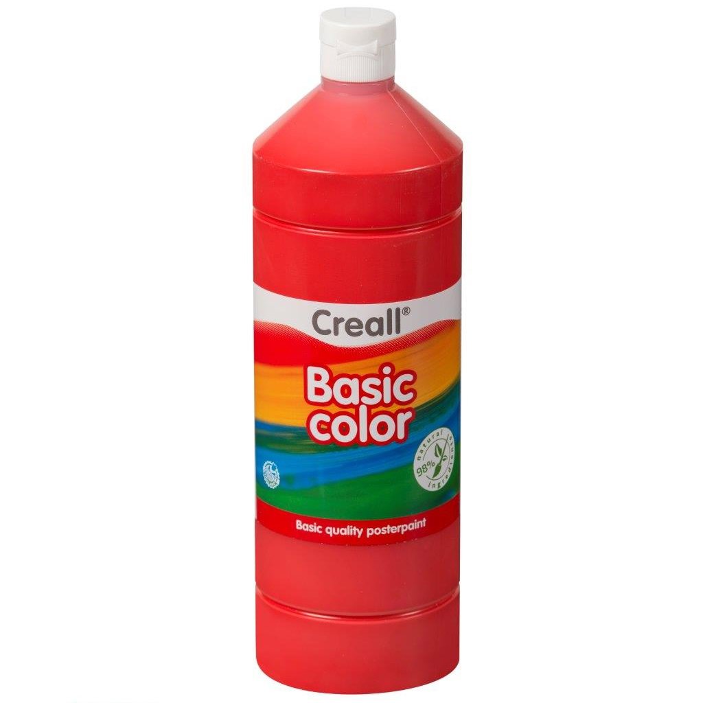 CREALL Gouache Basic 1000ml 07 Primary Red