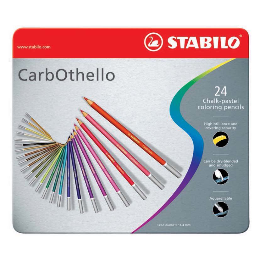 1424-6  CarbOthello metal box of 24