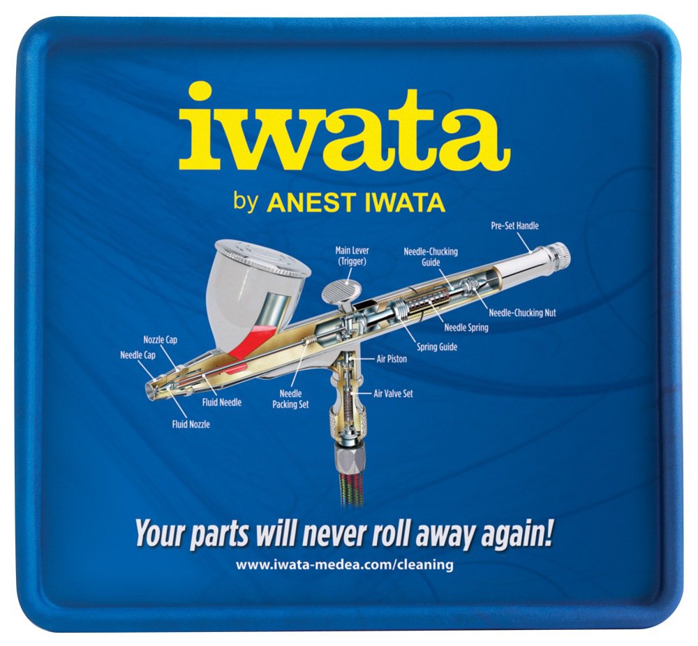 Iwata Raised Ridge Airbrush Cleaning Mat