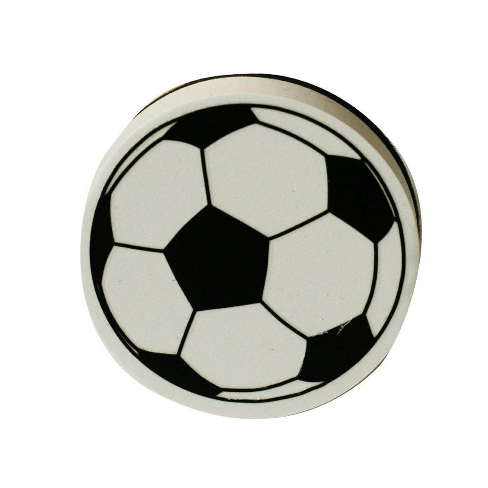#7821 White Board Eraser for Kids Football shape
