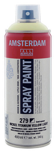 Amsterdam Spray Paint 400 ml Nickel Titanium Yellow Light