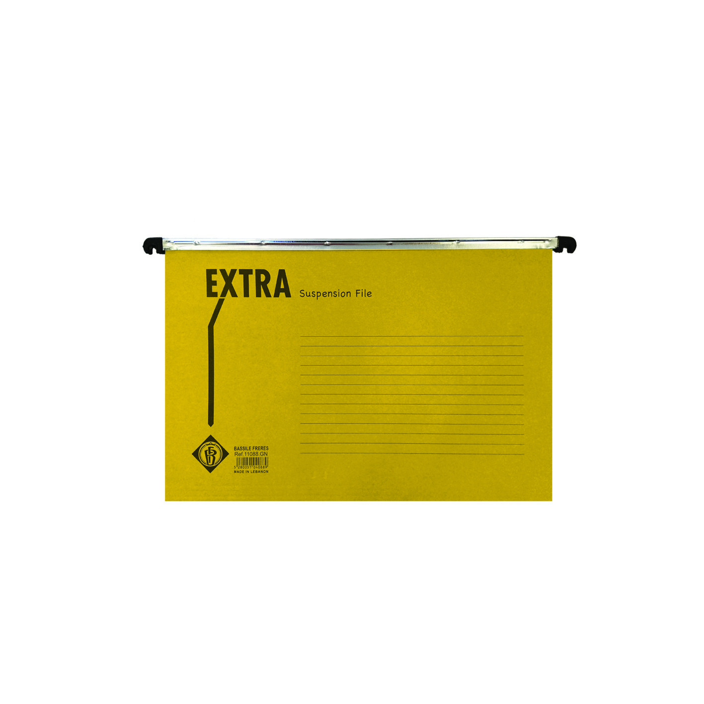 EXTRA Susp File 280g W/Fastners & Label FC Yellow