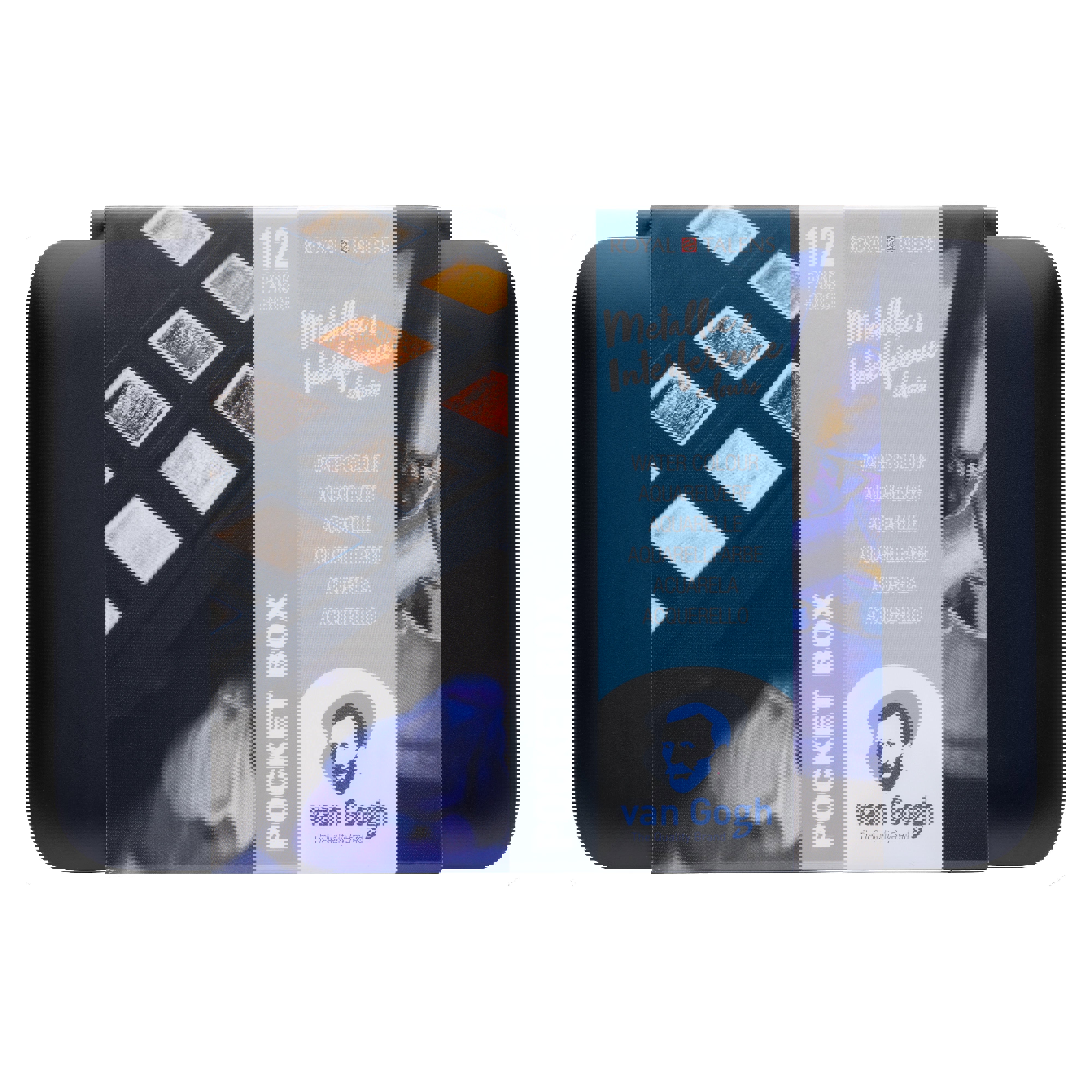 Van Gogh Watercolour pocket box specialty colours | 12 half pans