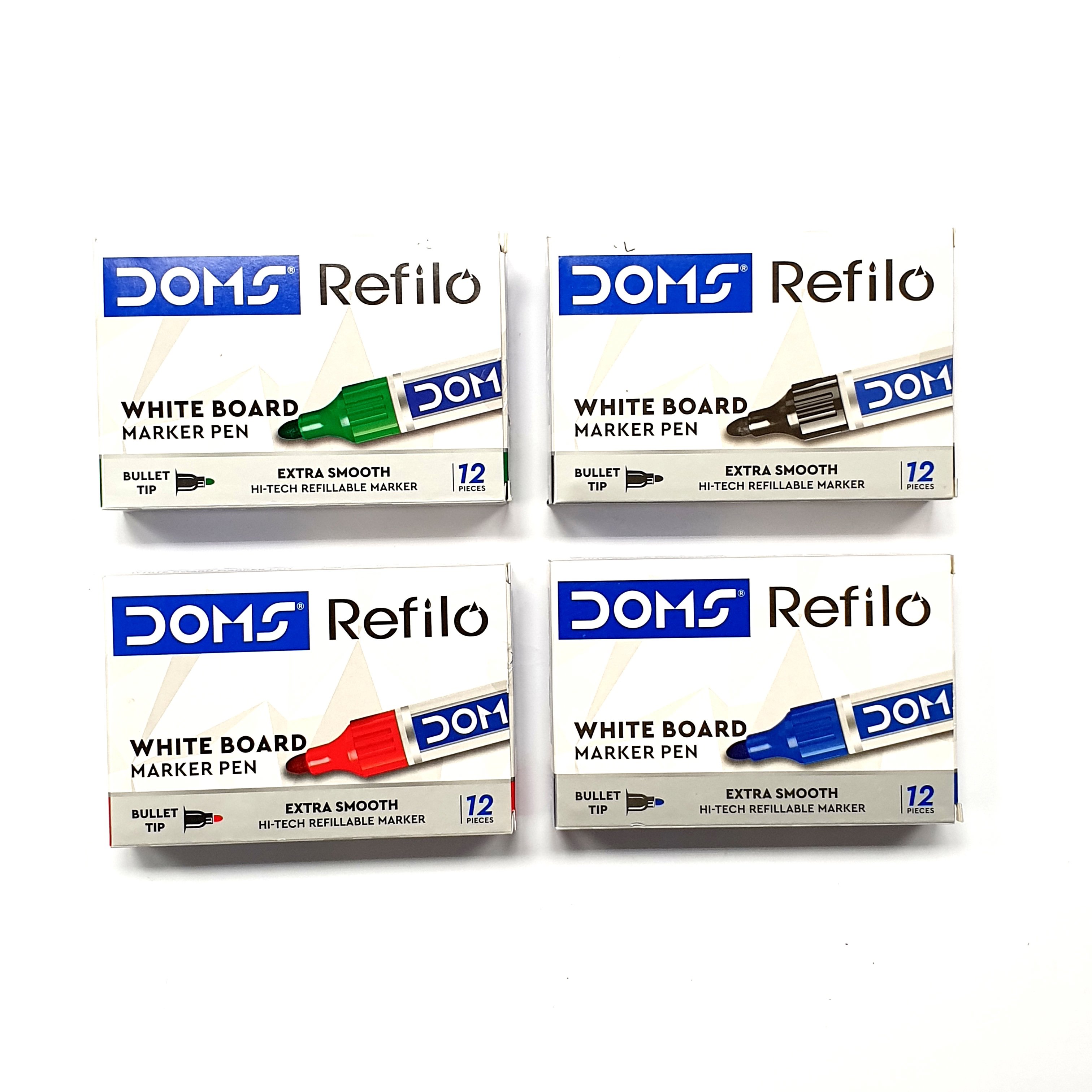 DOMS Refilo Board Marker Bullet - Black