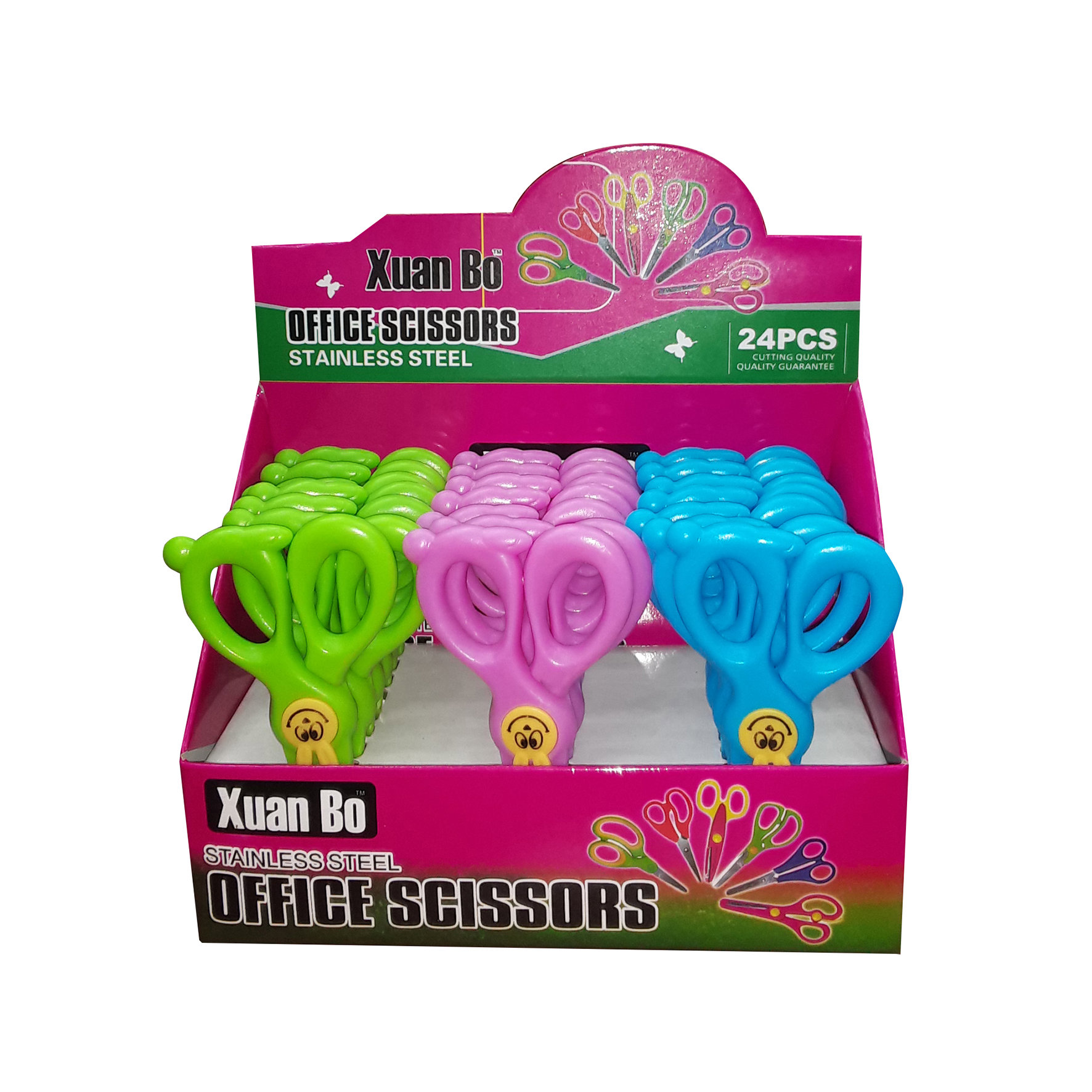 Scissors 14cm For Kids Plastic Blade in Display