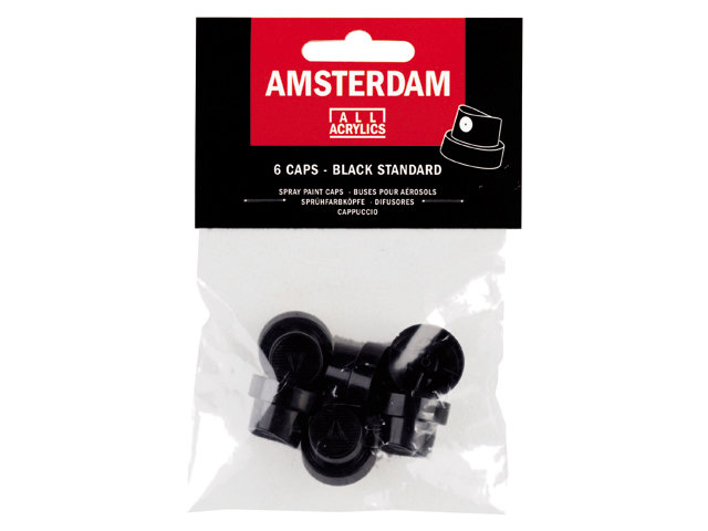 AAC SPRAY CAPS BLACK SET 6