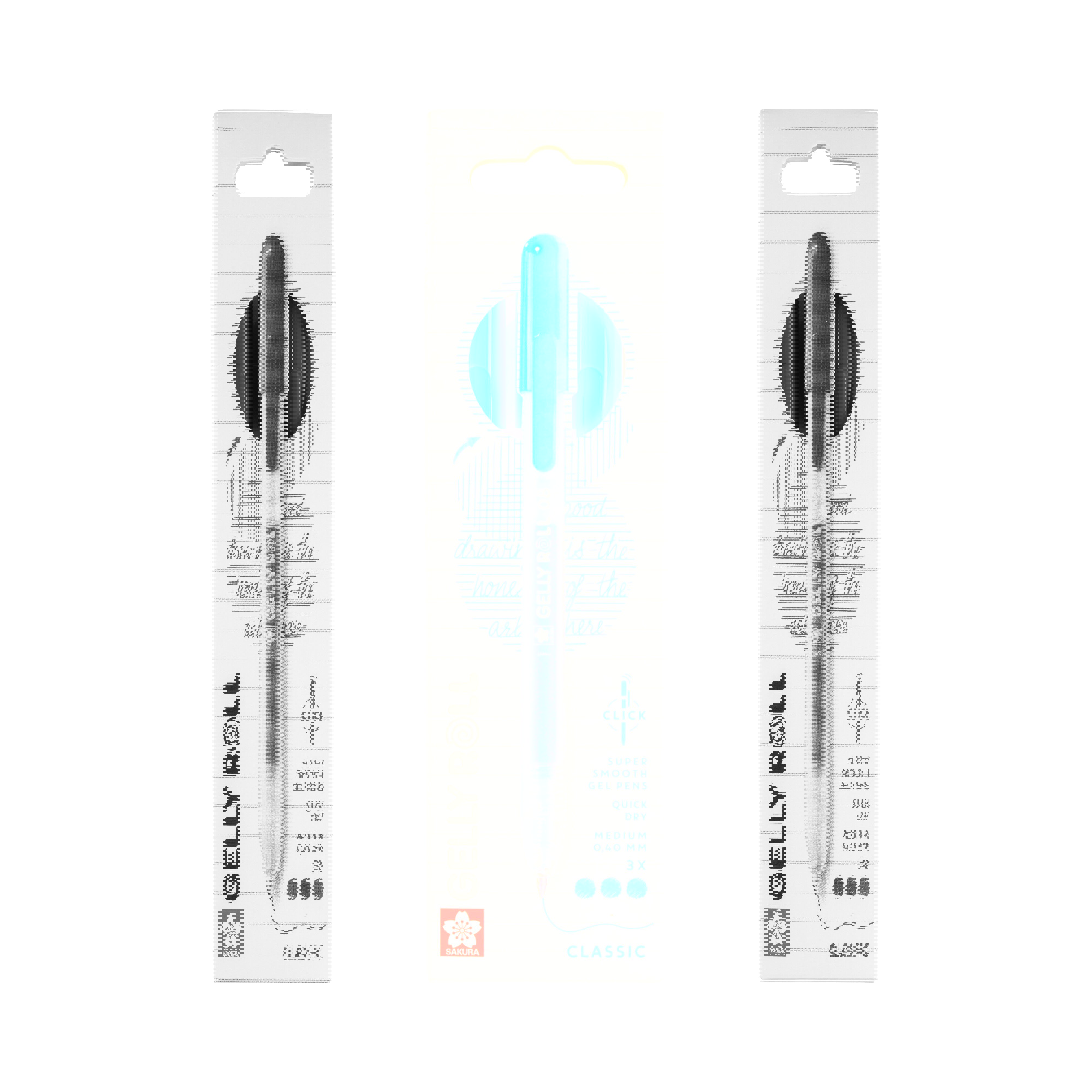 Sakura Gelly Roll Classic Retractable Gel Pens, 3-Pack Blue 1 Set