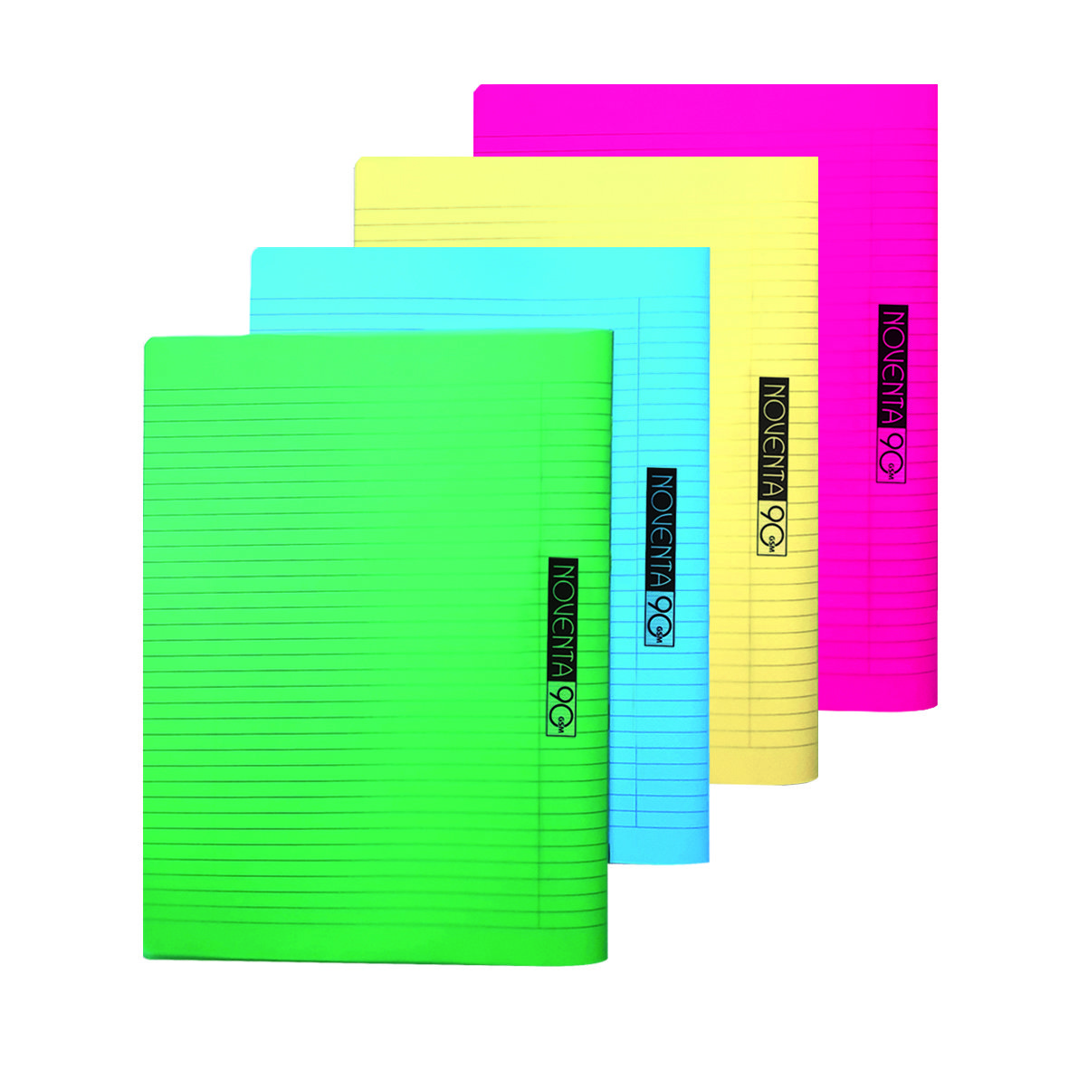 NOVENTA Col Bk PP Stit 90g Lin 48sh L/R A4 As