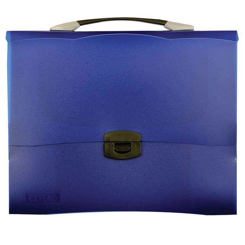 EXTEND Document Bag w/handle and lock-A4-Dark Blue