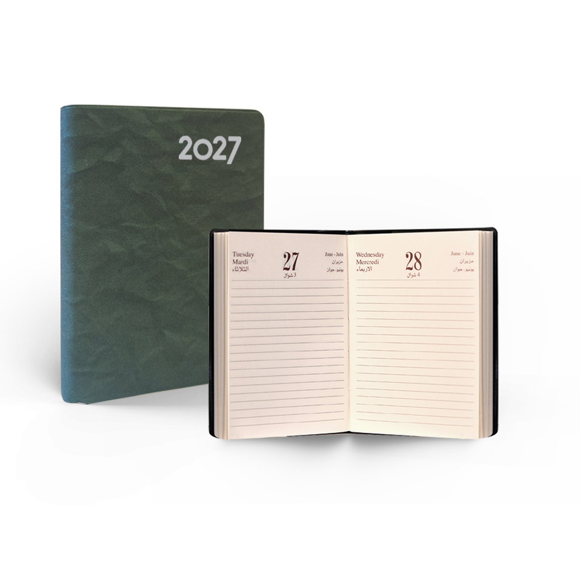 2027 Daily Pocket Diary 1Day/Page- L/O- 7.5x10.5cm