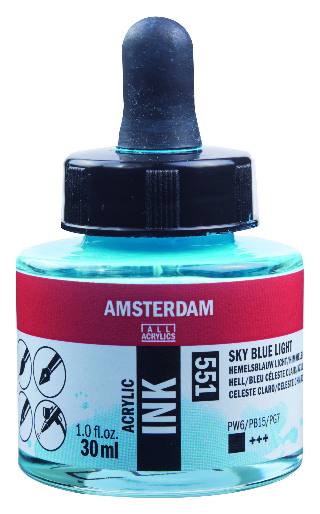 AAC INK 30ML SKY BLUE LT