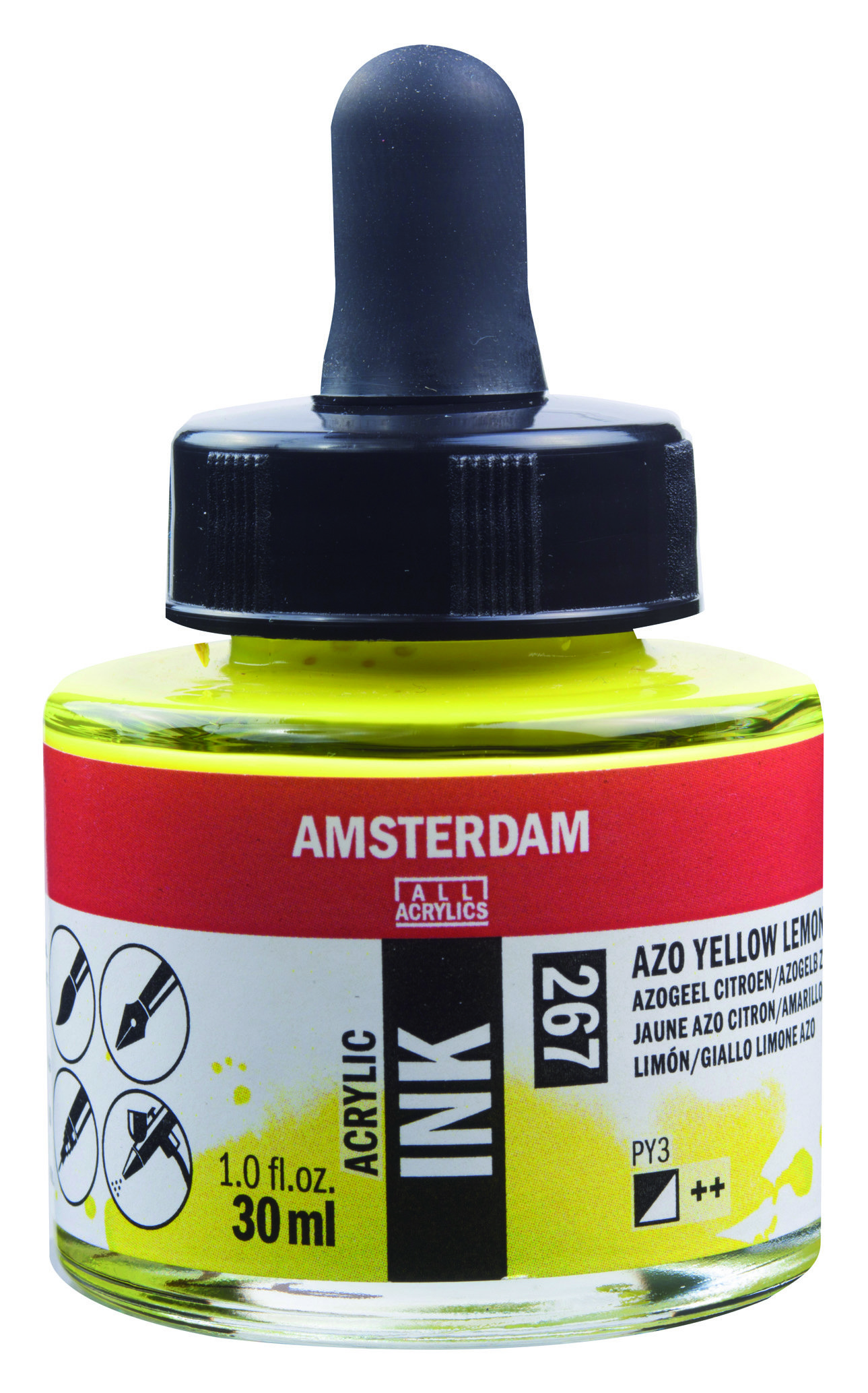 AAC INK 30ML AZO YLW LEMON