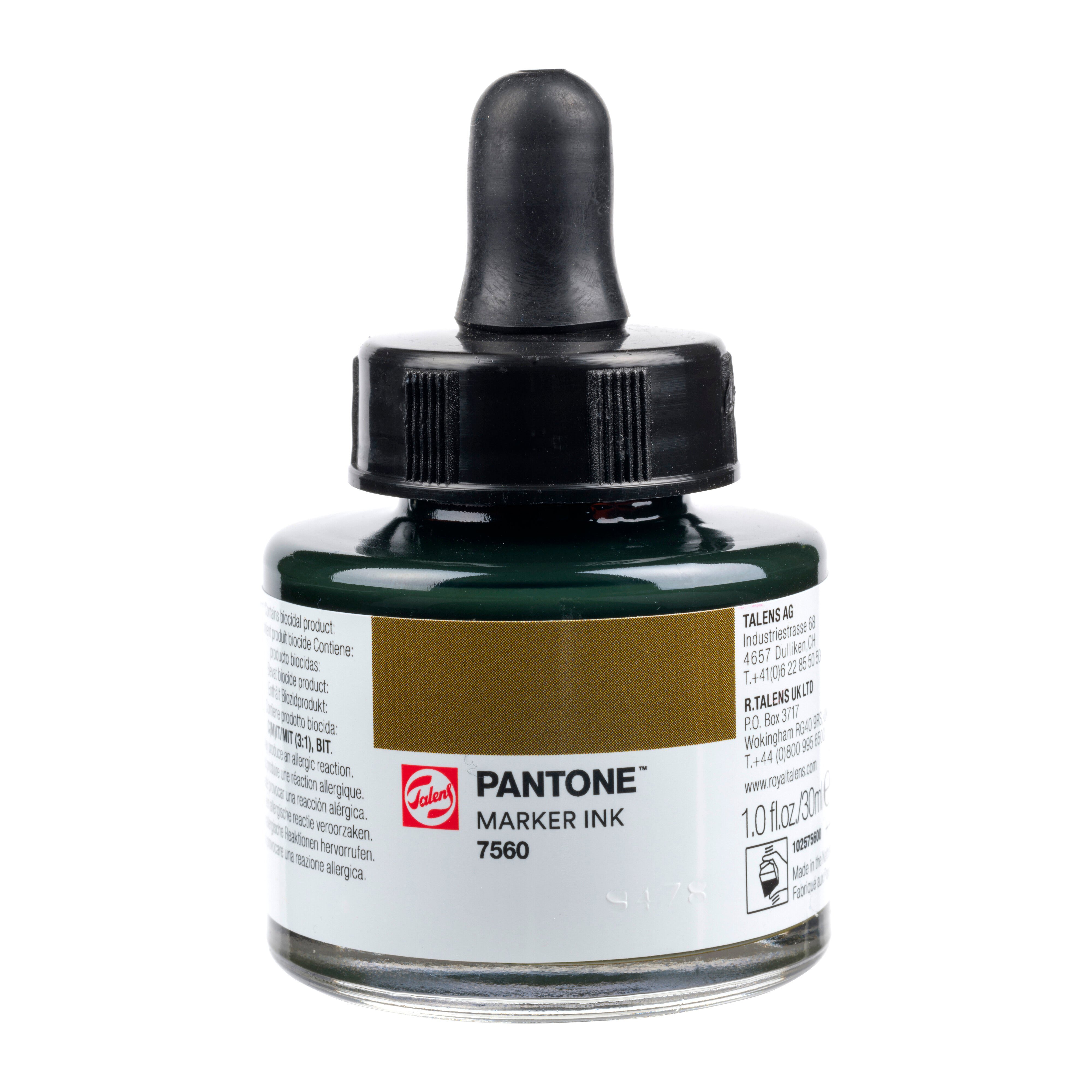 Talens Pantone Marker Ink 30ml Dark Ochre