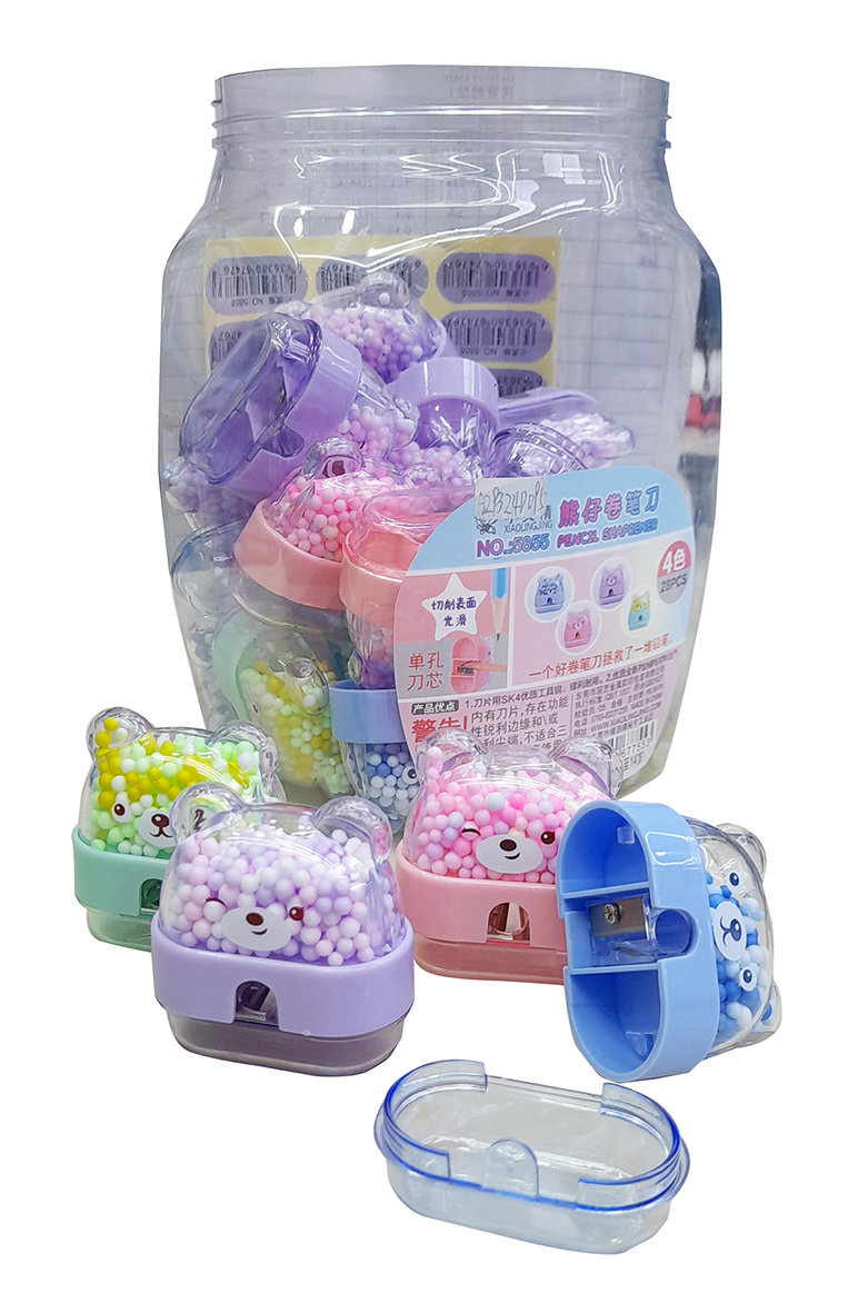 FUN Pencil sharpener Candy color in Jar