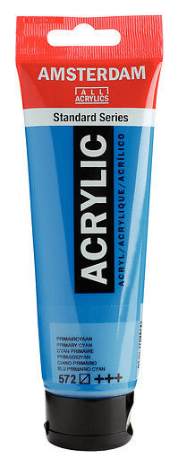 Amsterdam Standard Series Acrylic Tube 120 ml B Primary Cyan