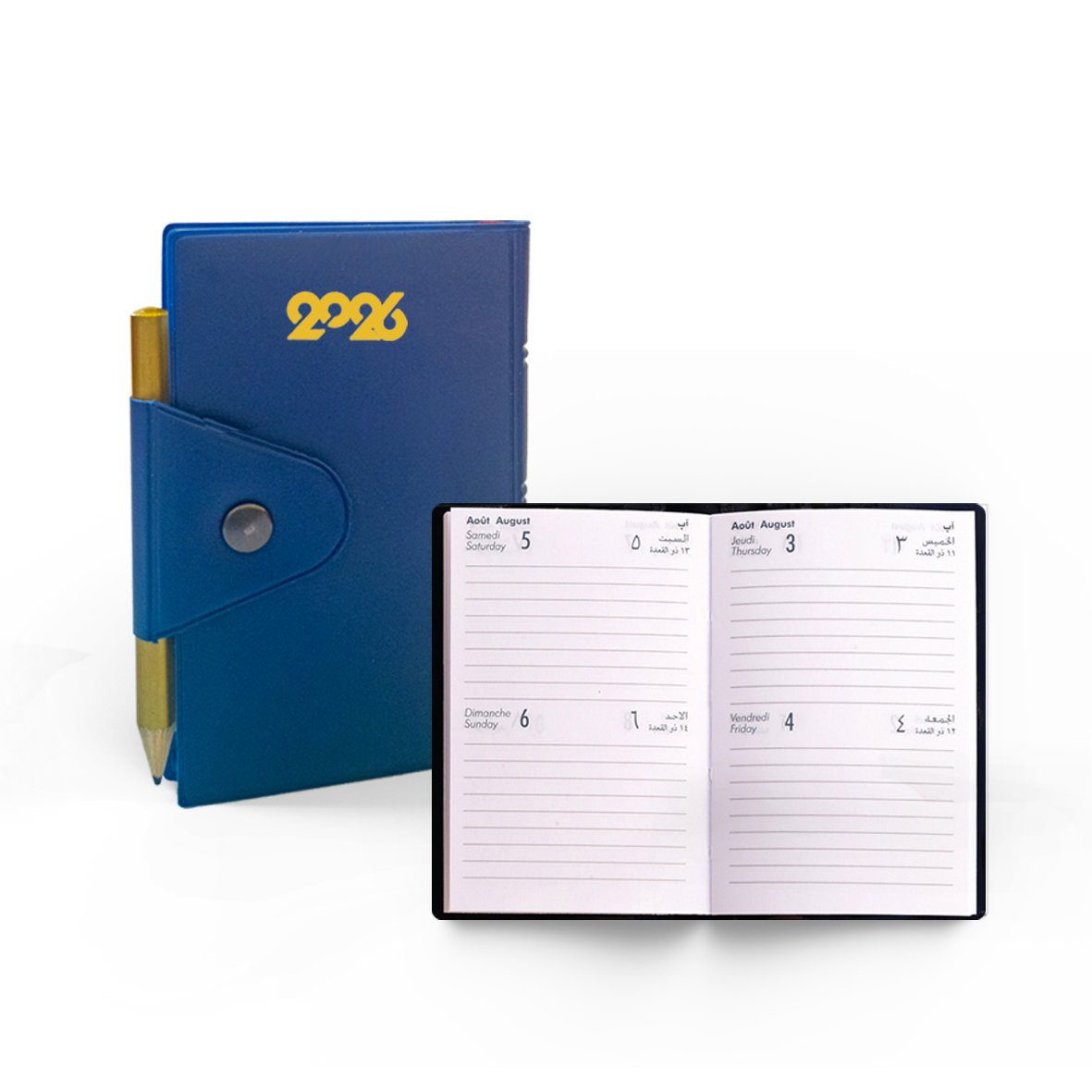 2025 Pocket Diary 2Days/P. R/O- Rivet- 6.5x10.5 c.
