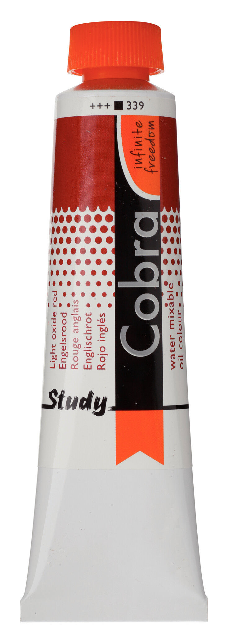 Cobra Study Oil Colour Tube 40 ml Light Oxide Red