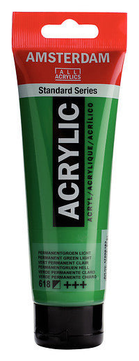 Amsterdam Standard Series Acrylic Tube 120 ml Permanent Green Light