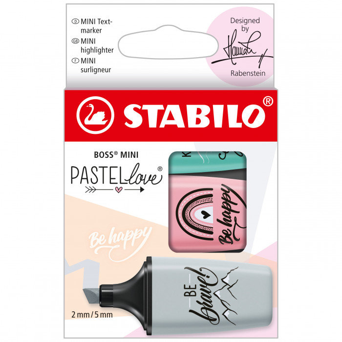 STABILO BOSS MINI Pastellove 2.0 Wallet of 3 Highlighters Thumbnail