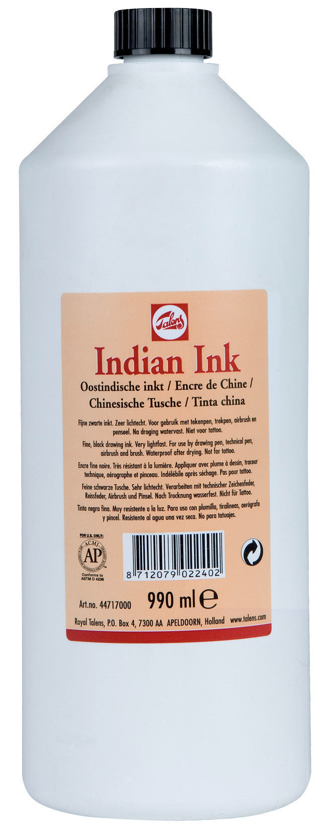 Talens Indian Ink Black 990 ml