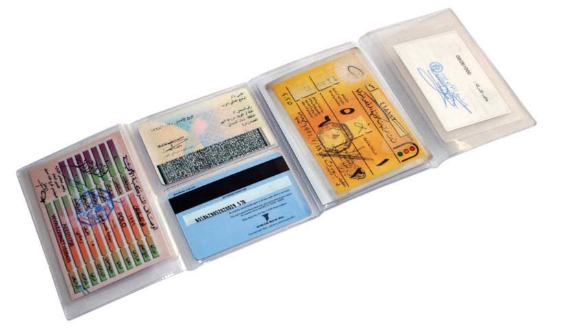 Car & driving license PVC protector- 8.5x11cm