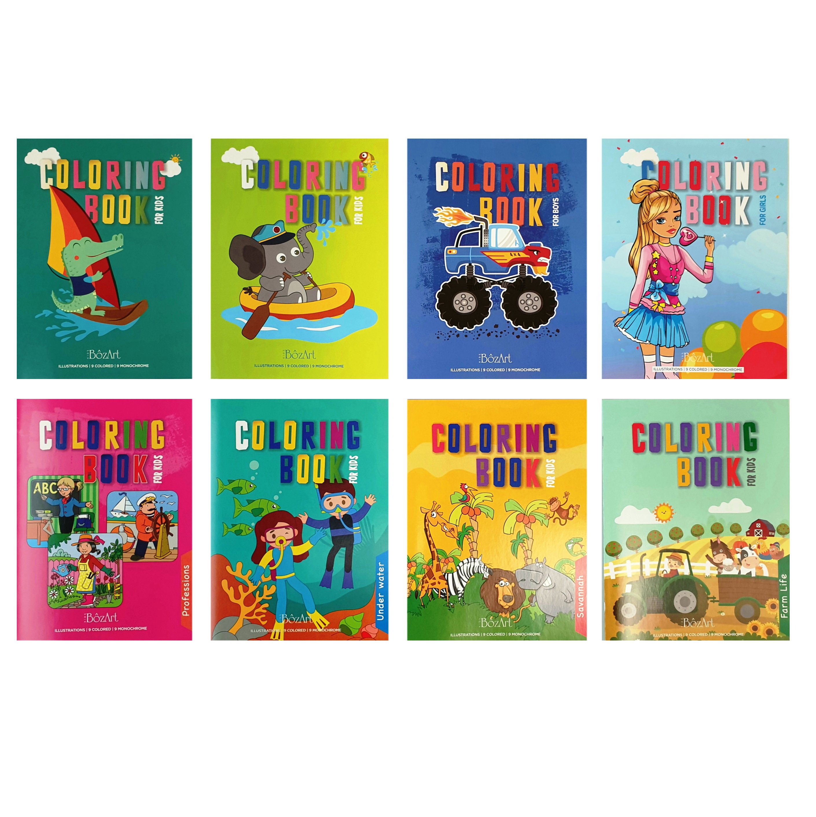 Bozart Crocodile Coloring Bk 100g 16p. 21x28cm