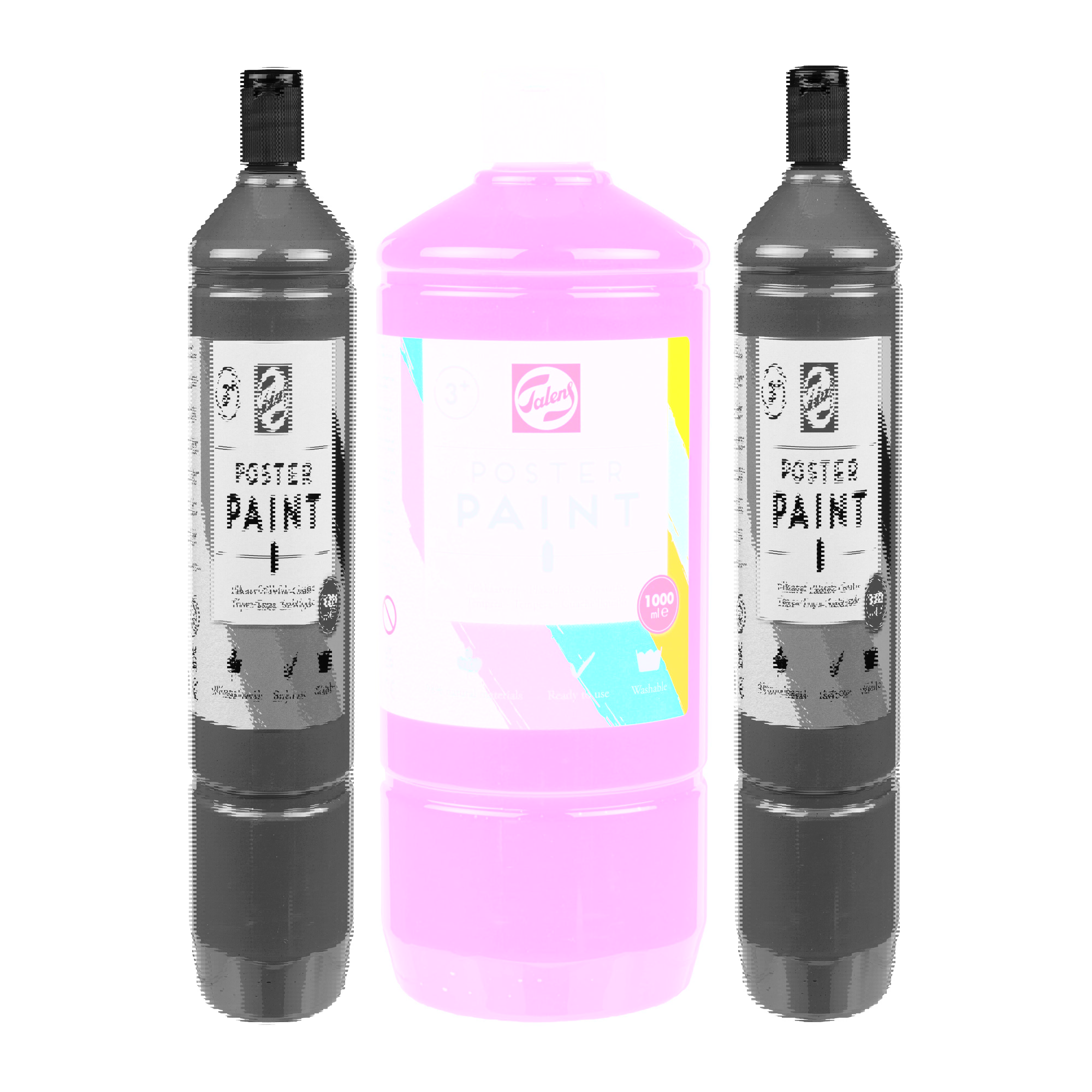 Talens School Colours Bottle 1000 ml Deep Rose