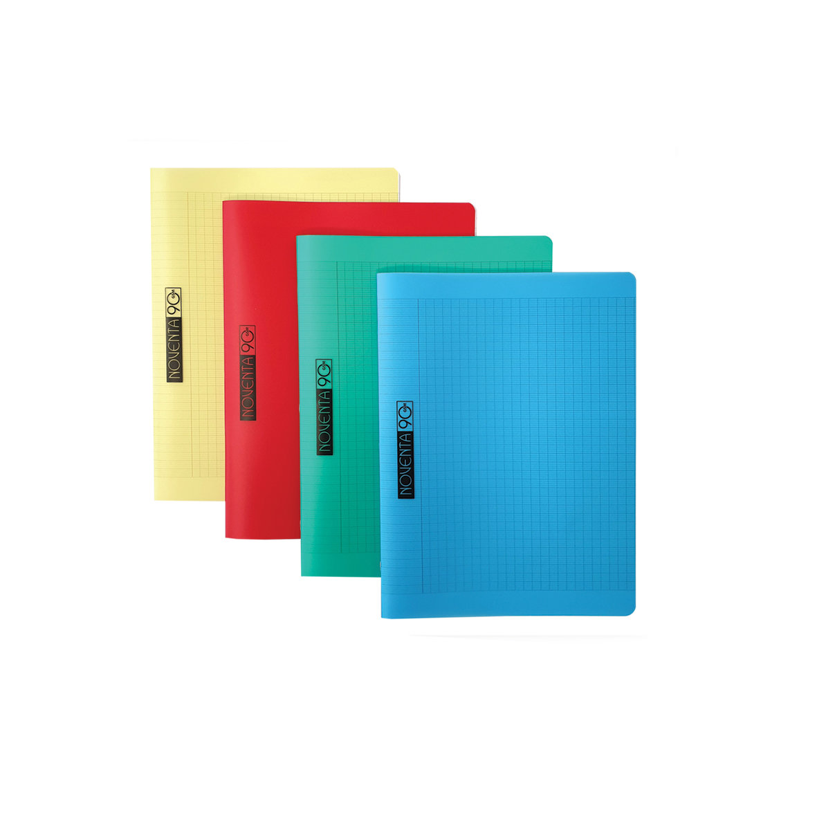 NOVENTA 90 GSM COPYBOOKS Exercise Book Seyes, 48 Sheets, A5, Left/Right Opening, Yellow