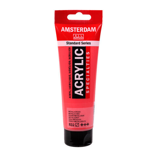 Amsterdam Standard Series Acrylic Tube 120 ml Metallic Red