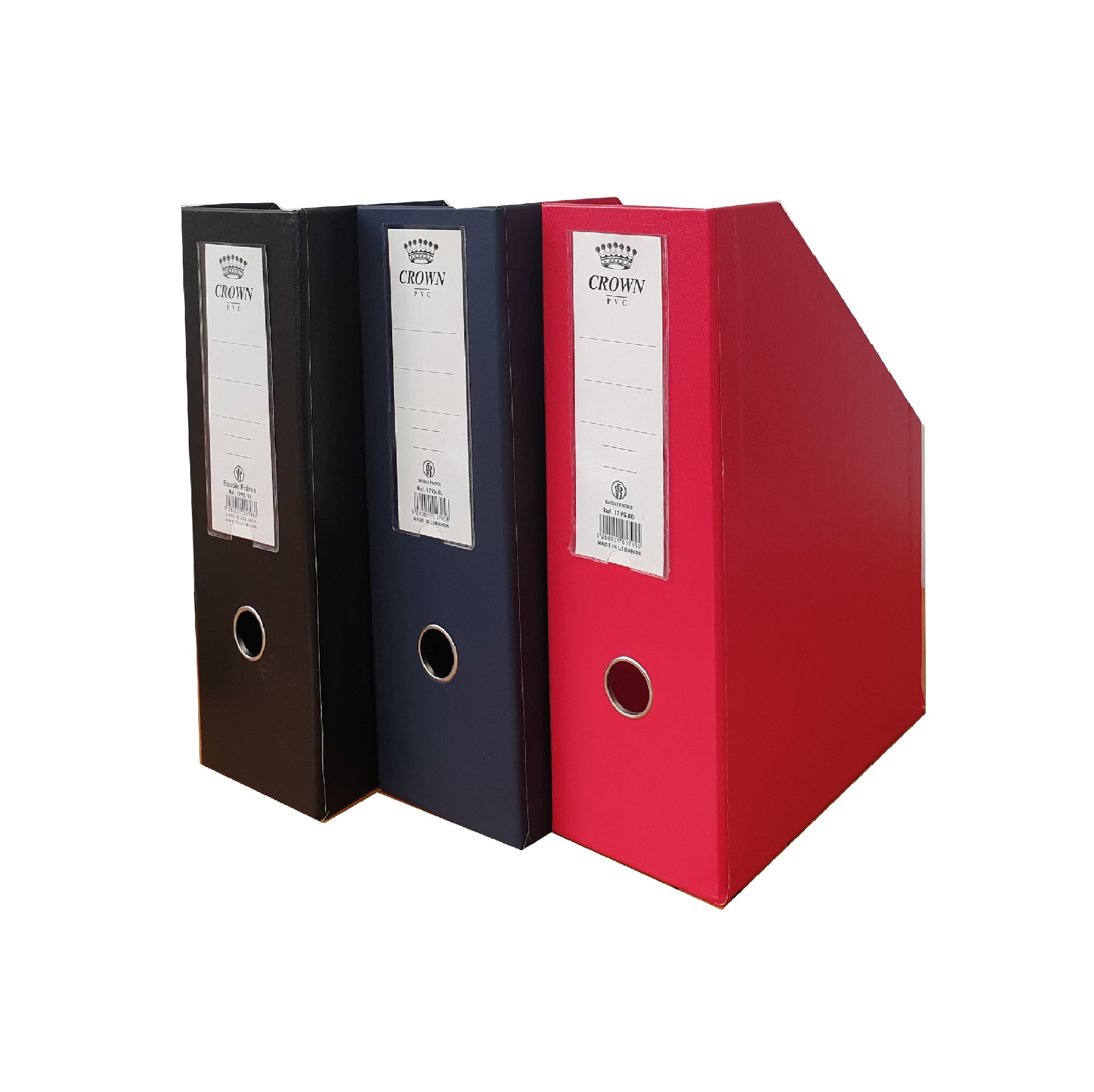 CROWN Magazine Box  PVC 31x23x10cm-Red