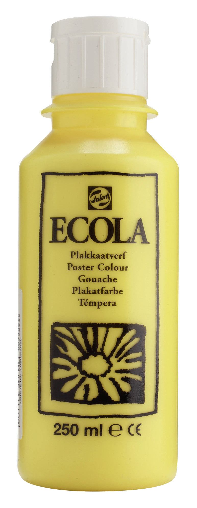 Ecola Gouache Bottle 250 ml Lemon Yellow (Primary)