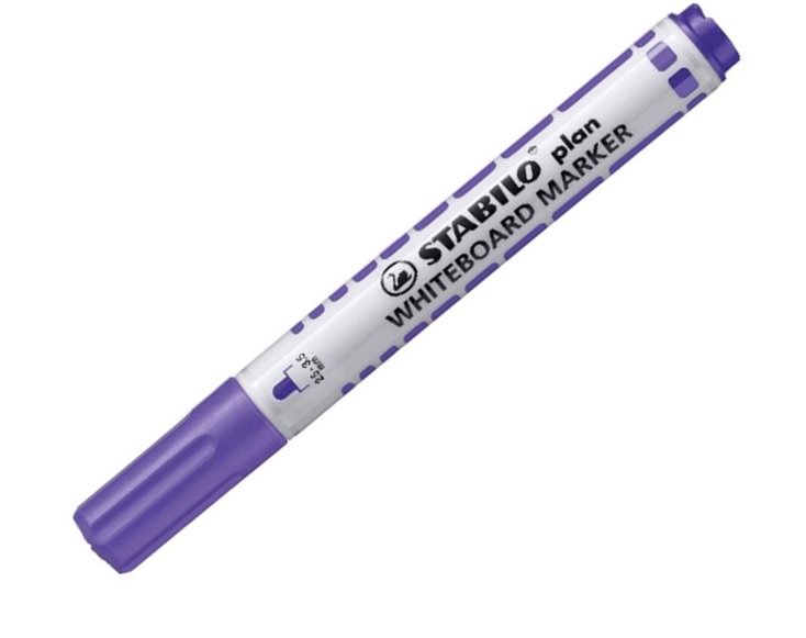 STABILO plan Whiteboard Marker round tip, violet