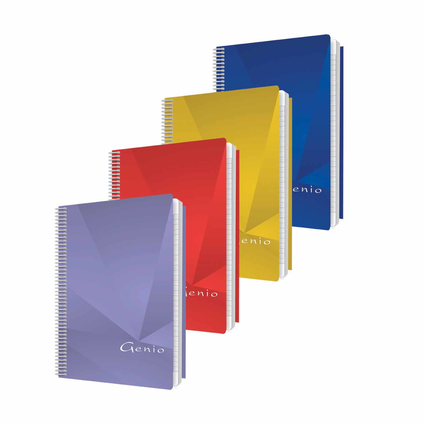 GENIO Un Bk Inv Spiral 70g Lin 48sh L/R A4