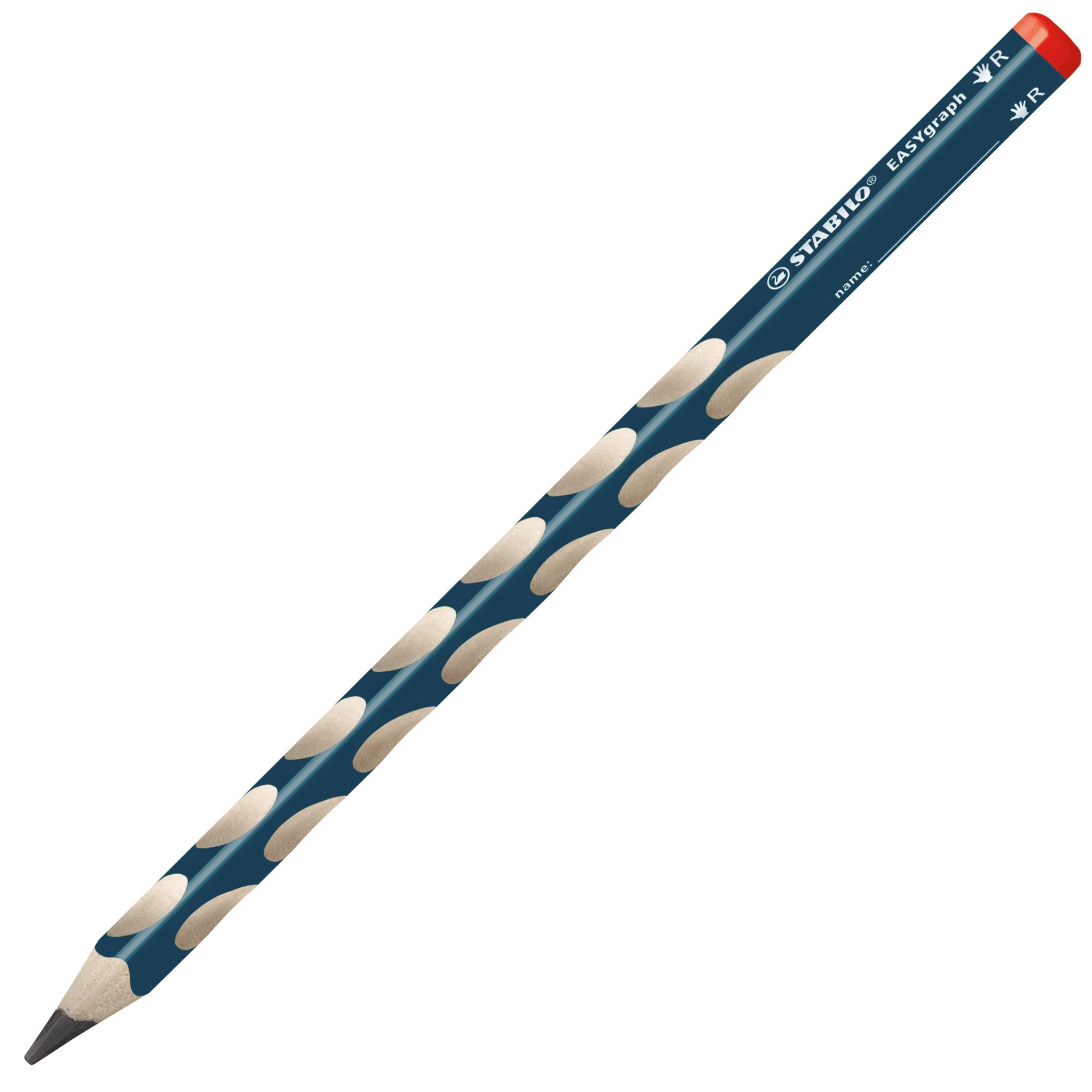 STABILO EASYgraph ergonomic Graphite Pencil HB, right-handed, petrol, dozen Thumbnail