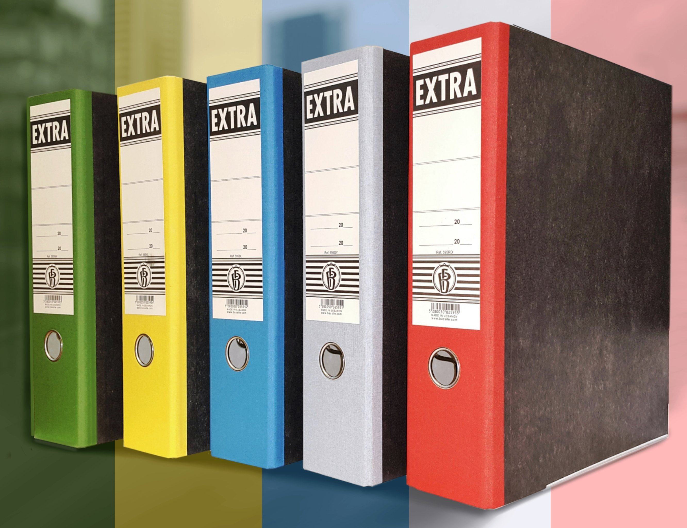 EXTRA Letter-file 8cm- A4- Marbled Thumbnail