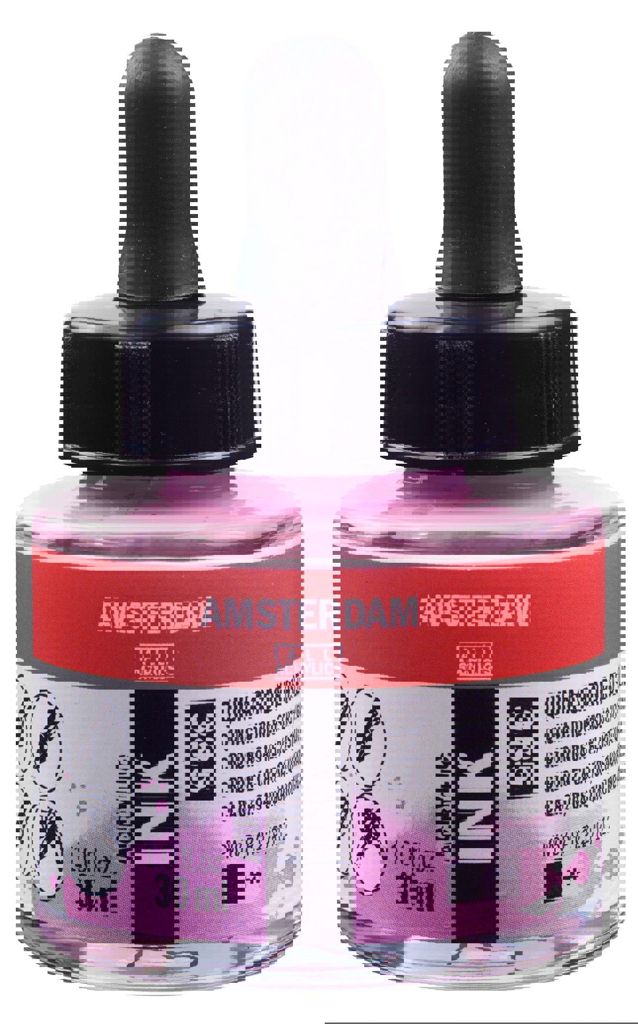 Amsterdam Acrylic Ink Bottle 30 ml Quinacridone Rose Light