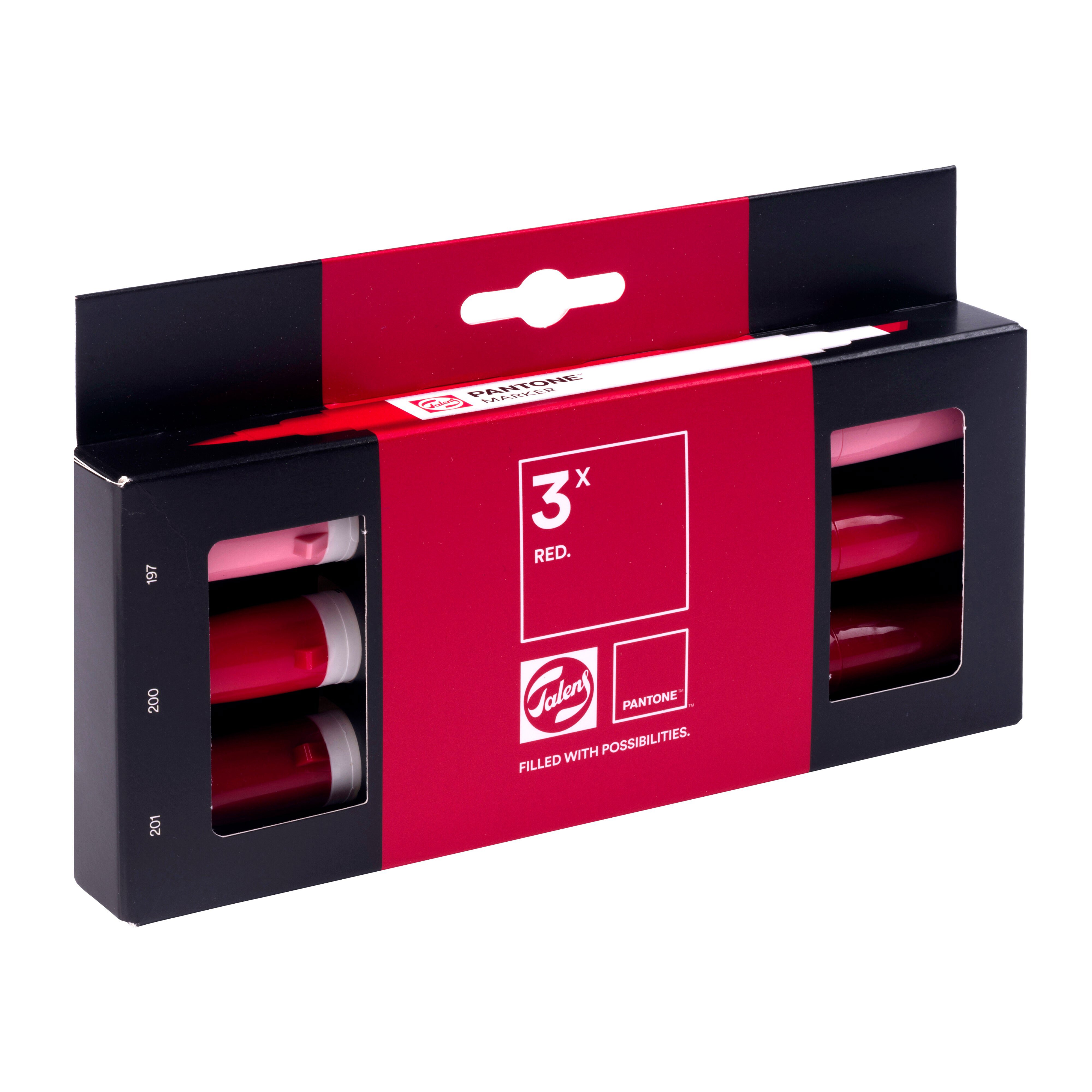 Talens Pantone Set Red x3 Markers Thumbnail