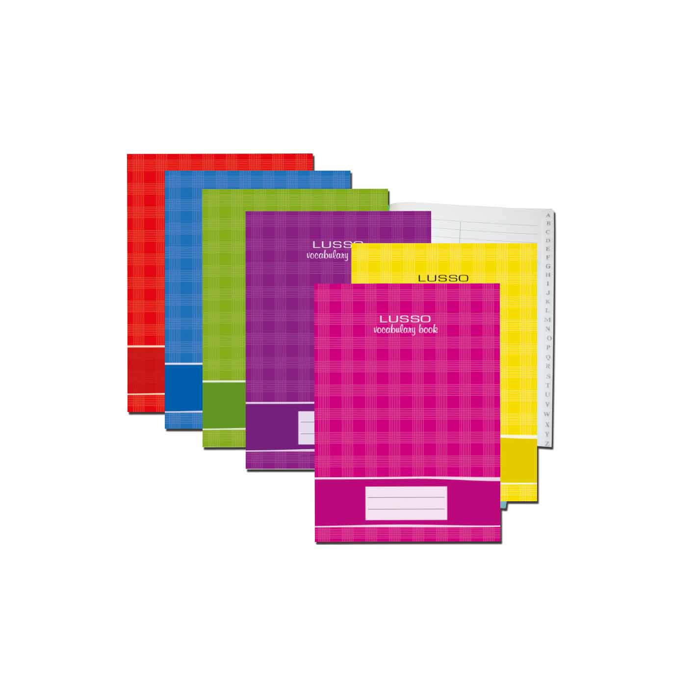 LUSSO vocabulary Book Index 80g 36sheets A5