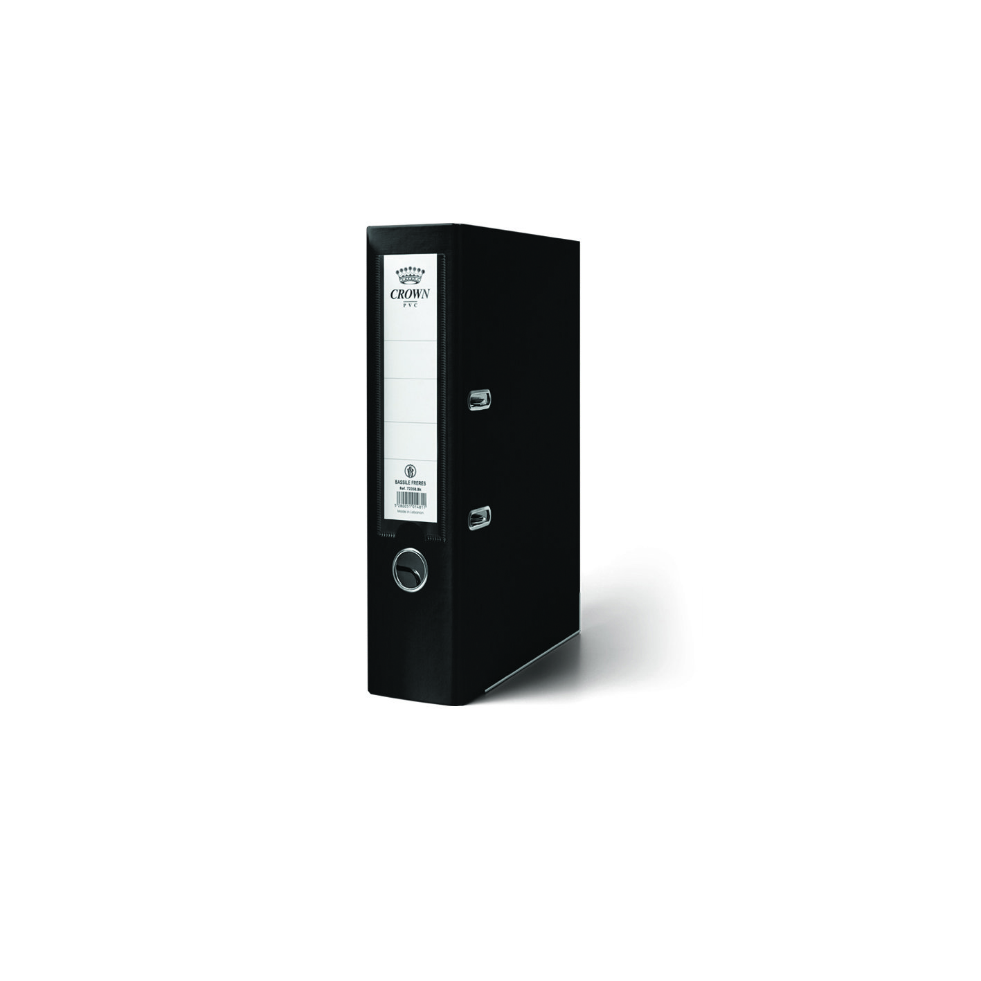 CROWN Perfo Letter File PP 8cm A4 Black
