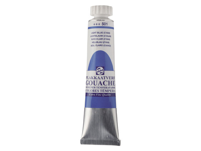 GOUACHE 20ML LT BLUE CYAN