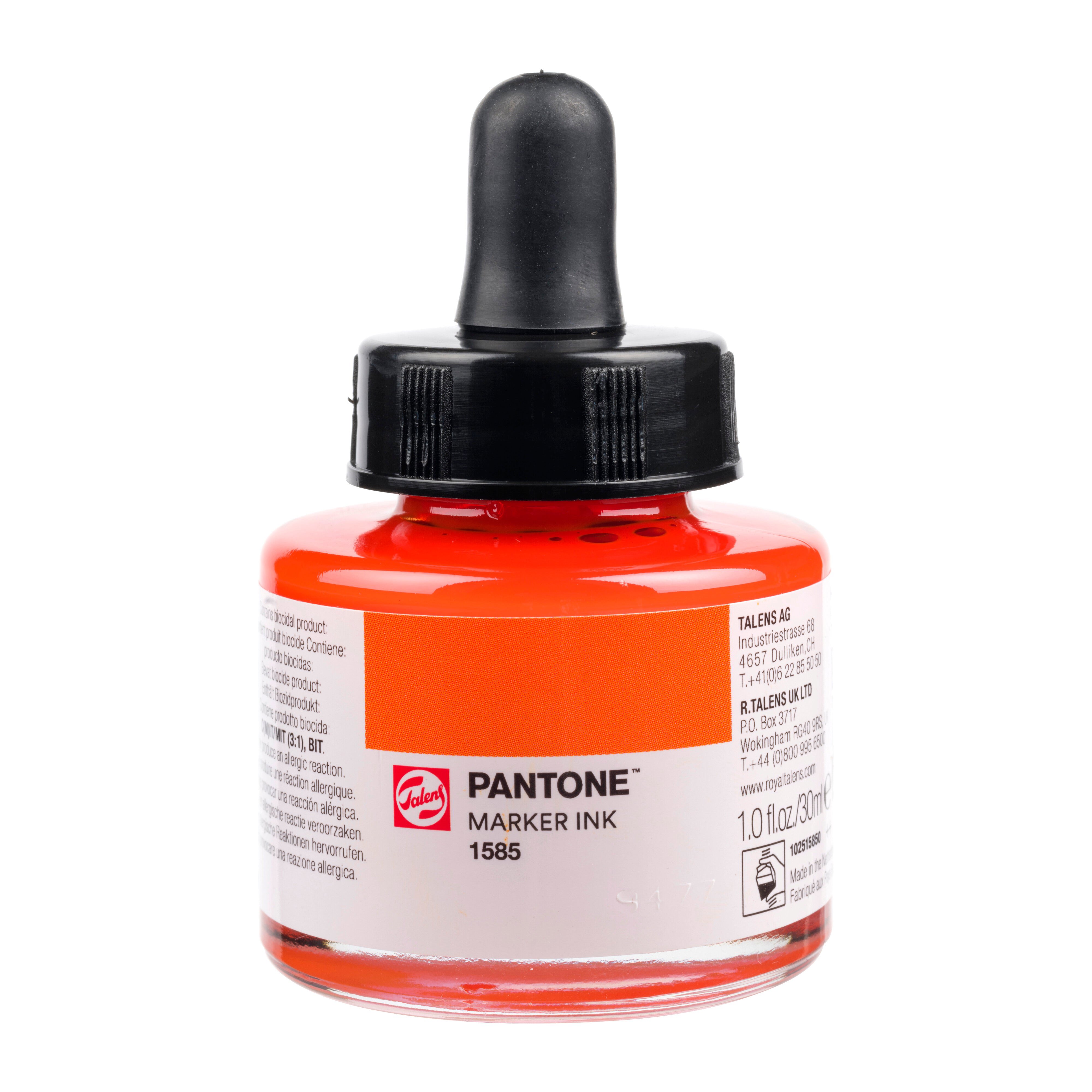 Talens Pantone Marker Ink 30ml Vivid Orange