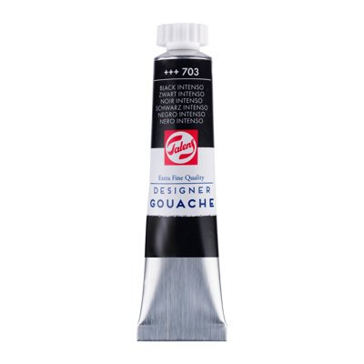 GOUACHE 20ML BLACK INTENSO