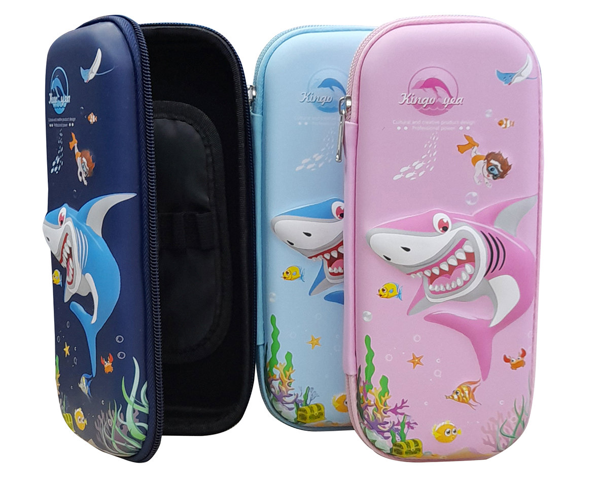 FUN Pencil case SHARK 23x10x5cm 3 Designs