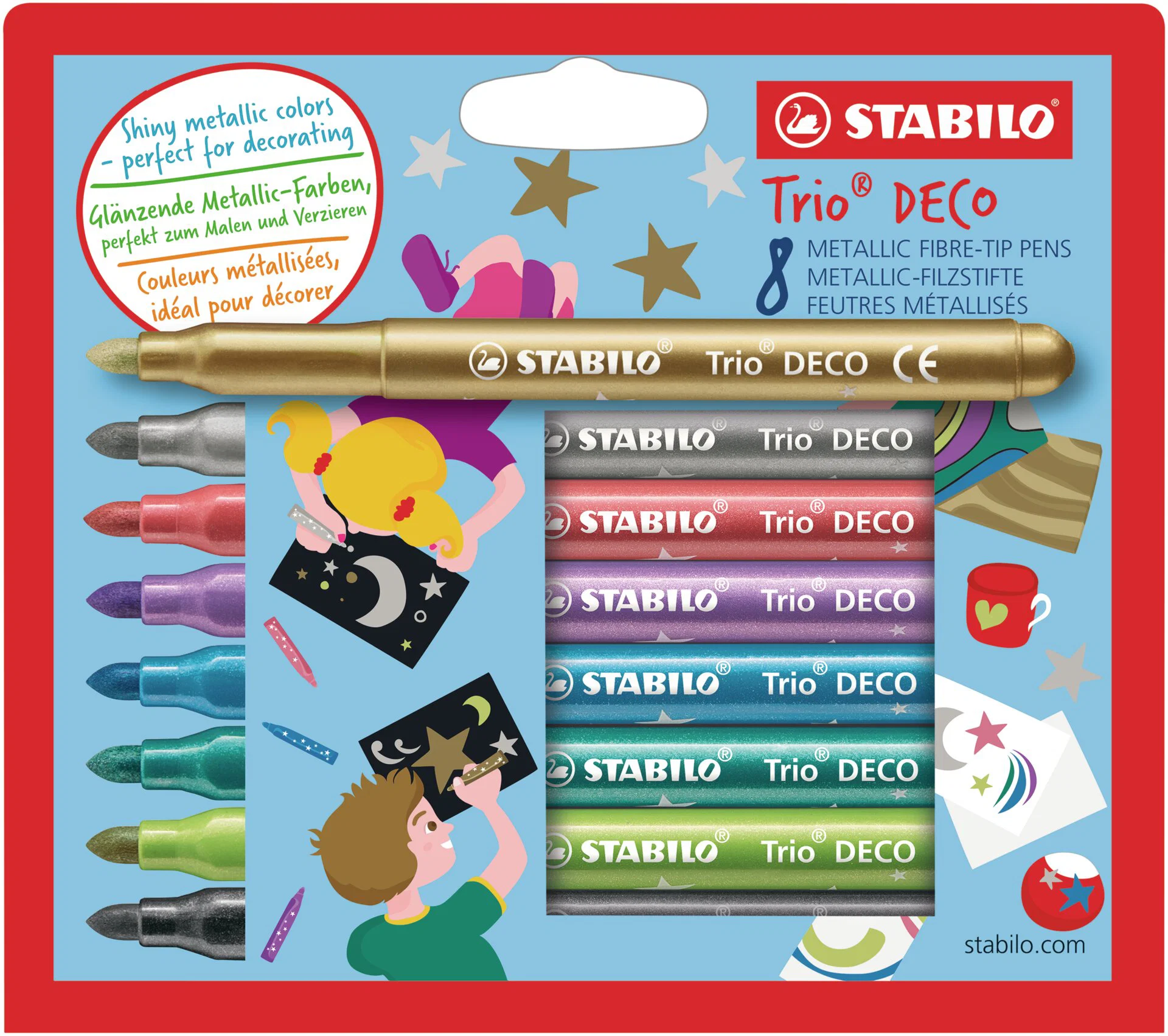 Stabilo Trio DECO Wallet 8 Pieces Thumbnail