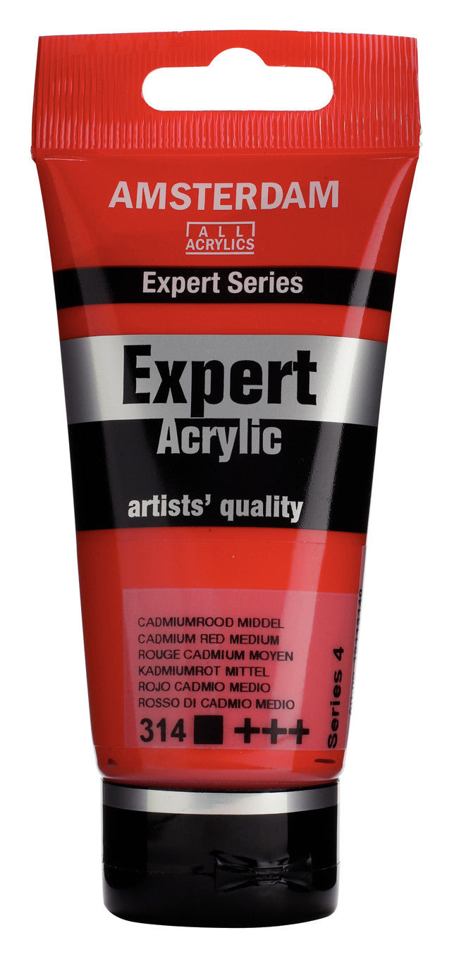 Amsterdam Expert Series Acrylic Tube 75 ml Cadmium Red Medium