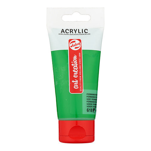 Talens Art Creation Acrylic Colour Tube 75 ml Permanent Green Light